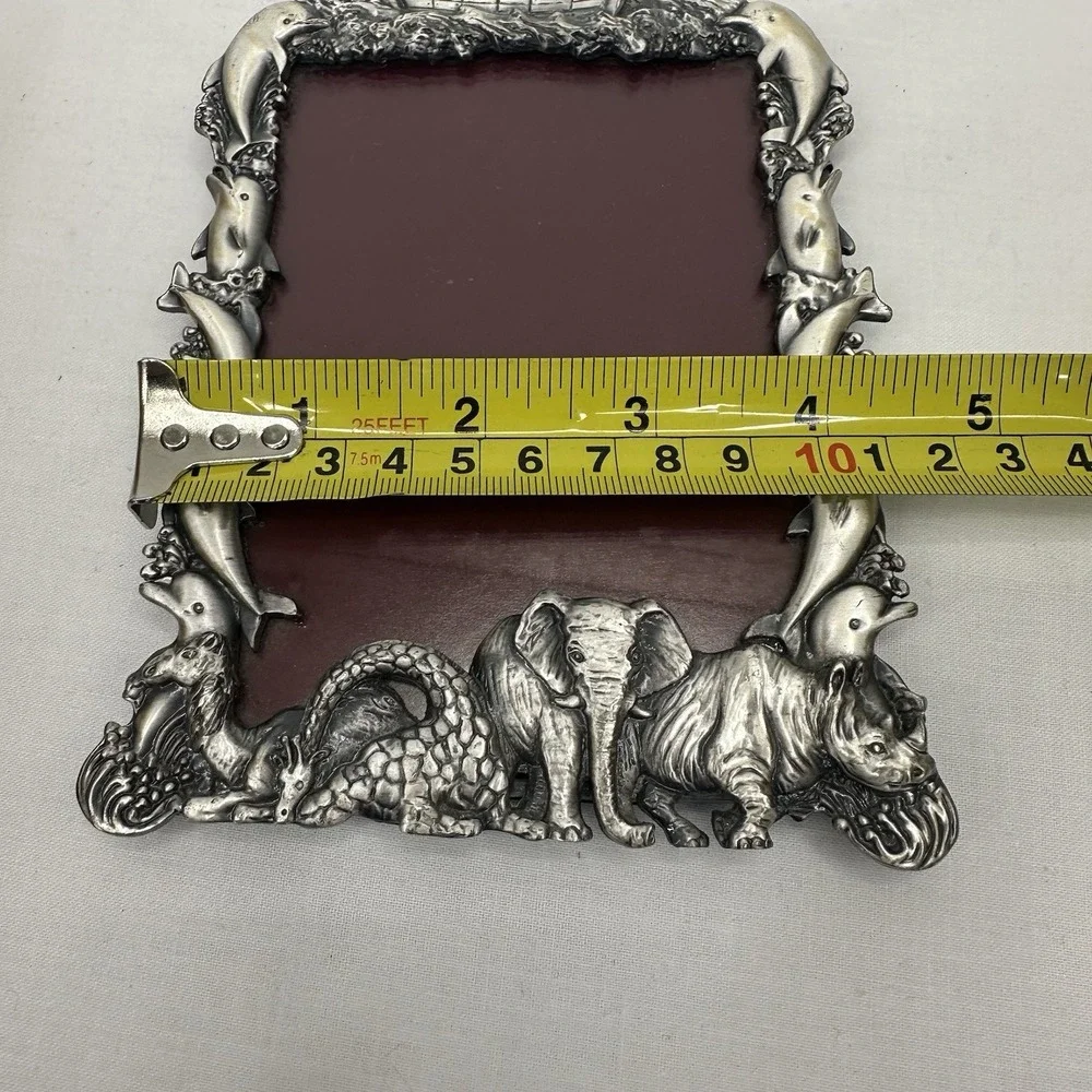 Metal Noah's Ark Vintage Picture Frame 3.5x5